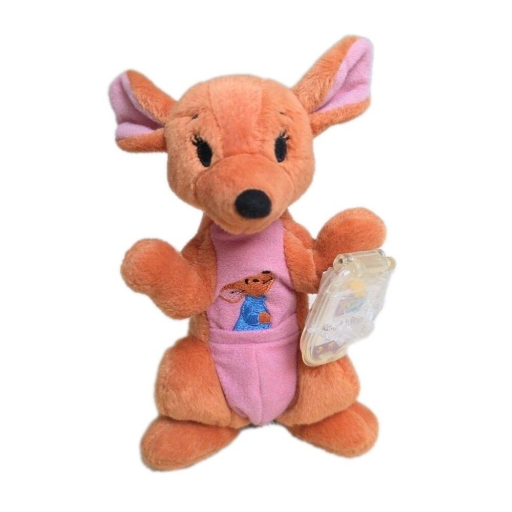 Walt Disney Mattel Winnie The Pooh Kanga+Roo Star Bean Beanbag Plush 7in NWT